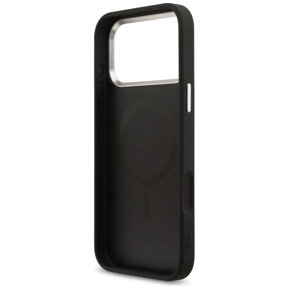 Husă Guess Hardcase 4G Triangle Logo MagSafe pentru iPhone 17 Pro Max – negru (GUHMP17XP4TSRCMK) — imagine 4