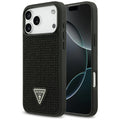 Husă Guess Rhinestone Triangle Logo pentru iPhone 17 Pro Max – negru — imagine 1