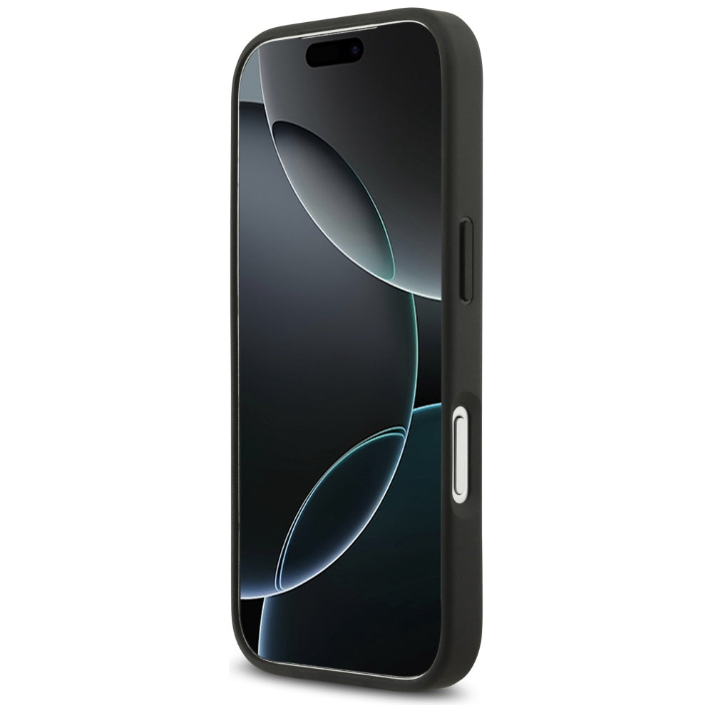 Husă Guess Rhinestone Triangle Logo pentru iPhone 17 Pro Max – negru — imagine 3