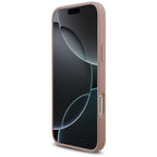 Husă Guess Rhinestone Triangle Logo pentru iPhone 17 Pro Max – roz — imagine 3