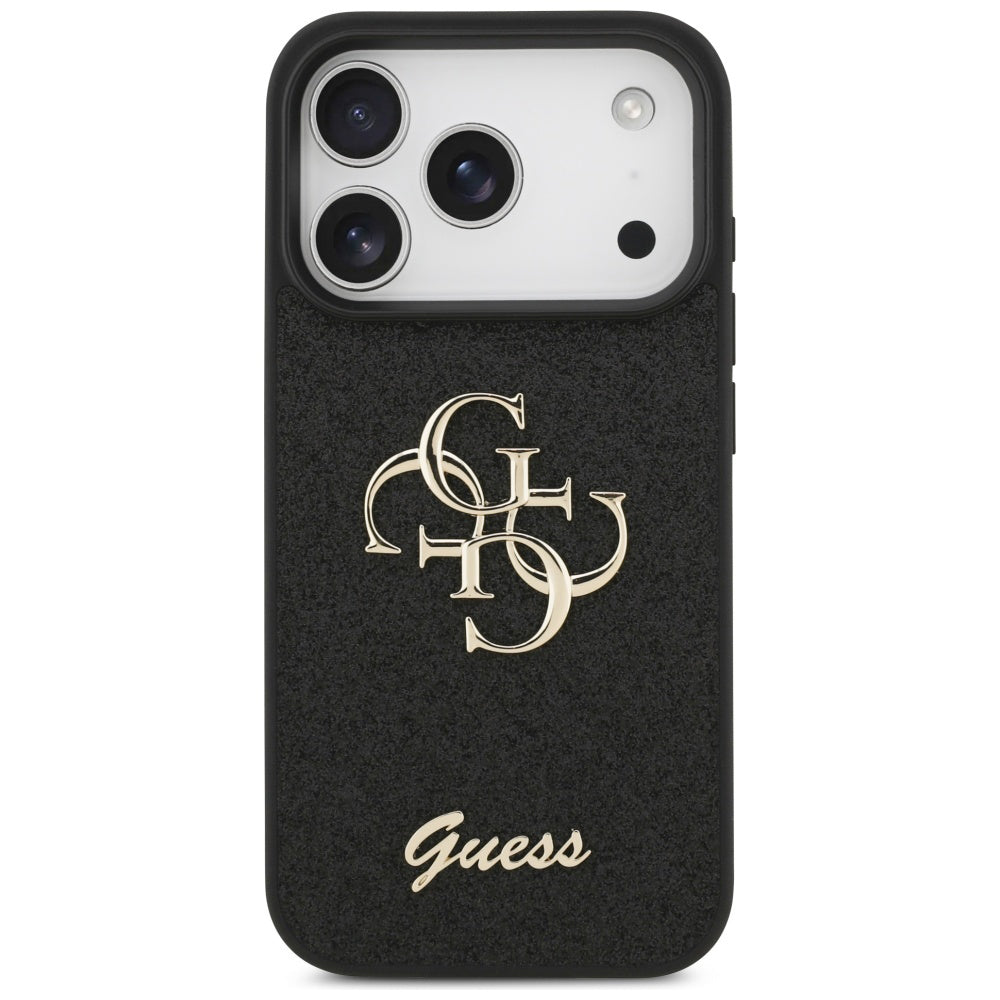 Husă Guess Fixed Glitter Big 4G pentru iPhone 17 Pro Max – negru (GUHCP17XHG4SGK) — imagine 2