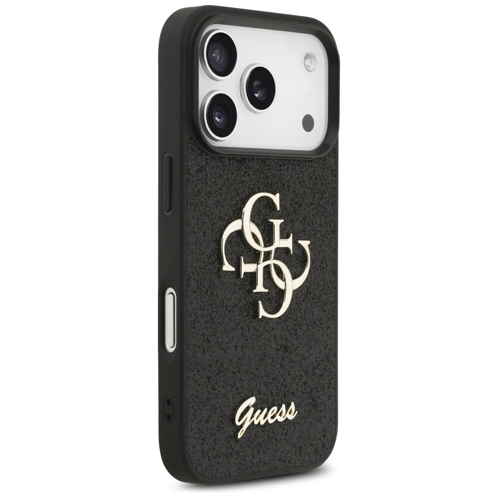 Husă Guess Fixed Glitter Big 4G pentru iPhone 17 Pro Max – negru (GUHCP17XHG4SGK) — imagine 4