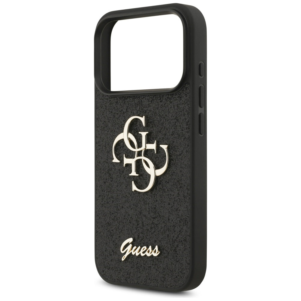 Husă Guess Fixed Glitter Big 4G pentru iPhone 17 Pro Max – negru (GUHCP17XHG4SGK) — imagine 5