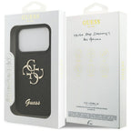 Husă Guess Fixed Glitter Big 4G pentru iPhone 17 Pro Max – negru (GUHCP17XHG4SGK) — imagine 7