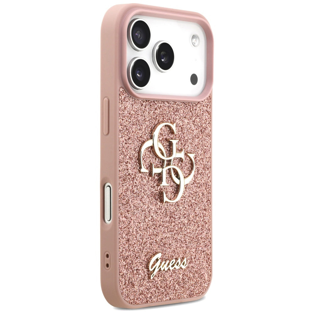 Husă Guess Fixed Glitter Big 4G pentru iPhone 17 Pro Max – roz (GUHCP17XHG4SGP) — imagine 4