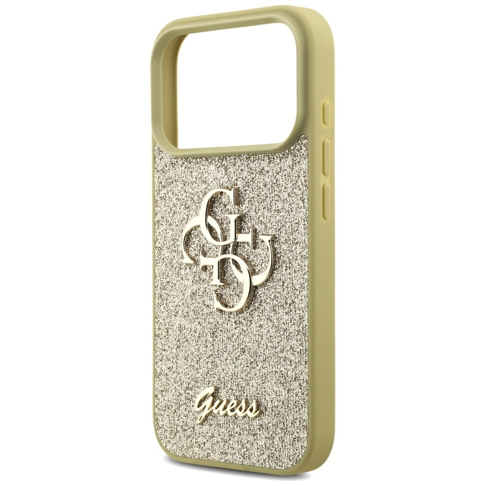 Husă Guess Fixed Glitter Big 4G pentru iPhone 17 Pro Max – auriu — imagine 5