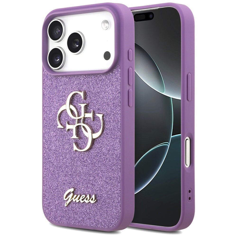 Husă Guess Fixed Glitter Big 4G pentru iPhone 17 Pro Max – lila — imagine 1
