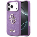 Husă Guess Fixed Glitter Big 4G pentru iPhone 17 Pro Max – lila — imagine 1