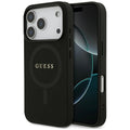 Husă Guess Saffiano MagSafe pentru iPhone 17 Pro Max – negru (GUHMP17XPSAHMCK) — imagine 1