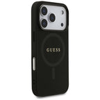 Husă Guess Saffiano MagSafe pentru iPhone 17 Pro Max – negru (GUHMP17XPSAHMCK) — imagine 4