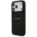Husă Guess Saffiano MagSafe pentru iPhone 17 Pro Max – negru (GUHMP17XPSAHMCK) — imagine 6