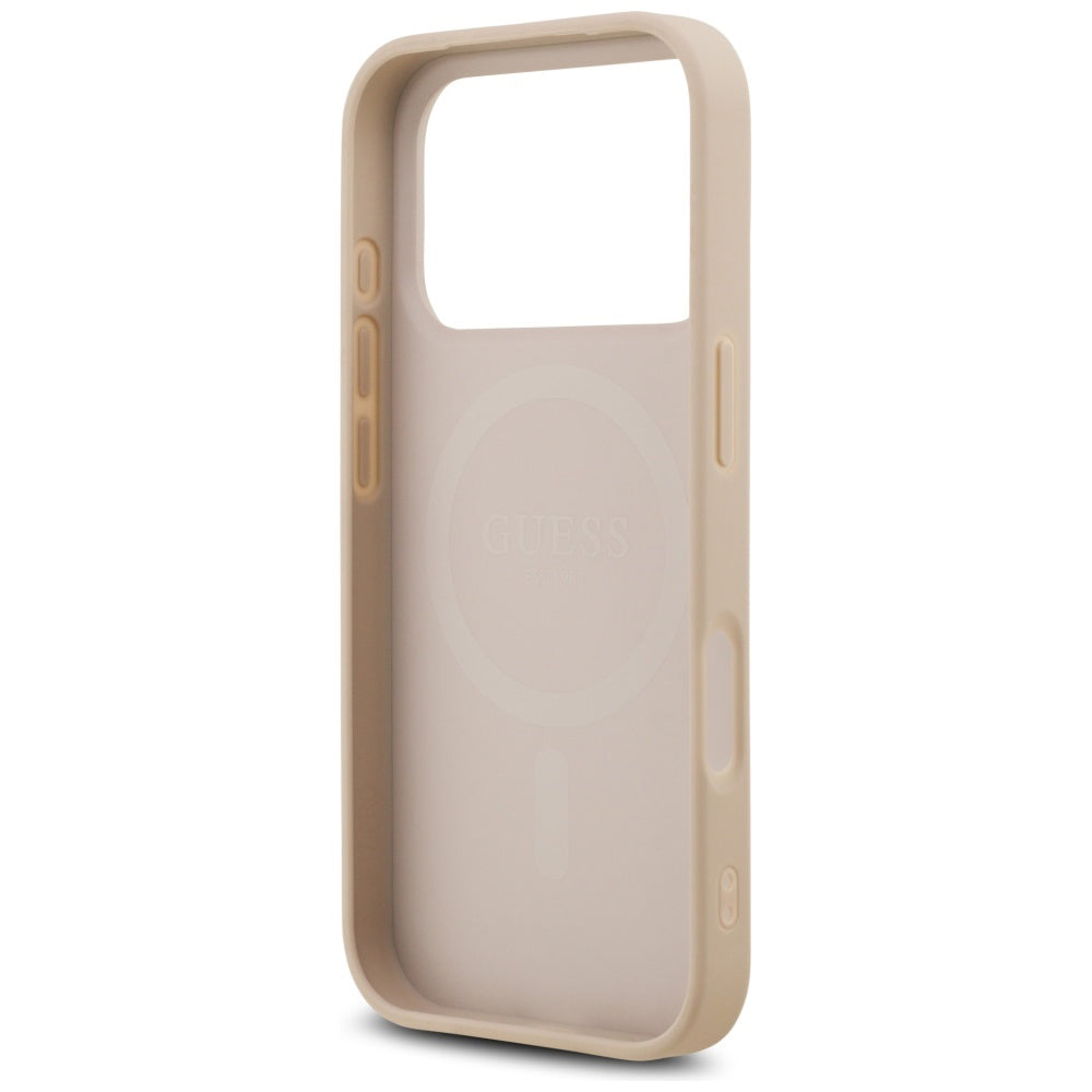 Husă Guess Saffiano Classic Logo MagSafe pentru iPhone 17 Pro Max – roz — imagine 6