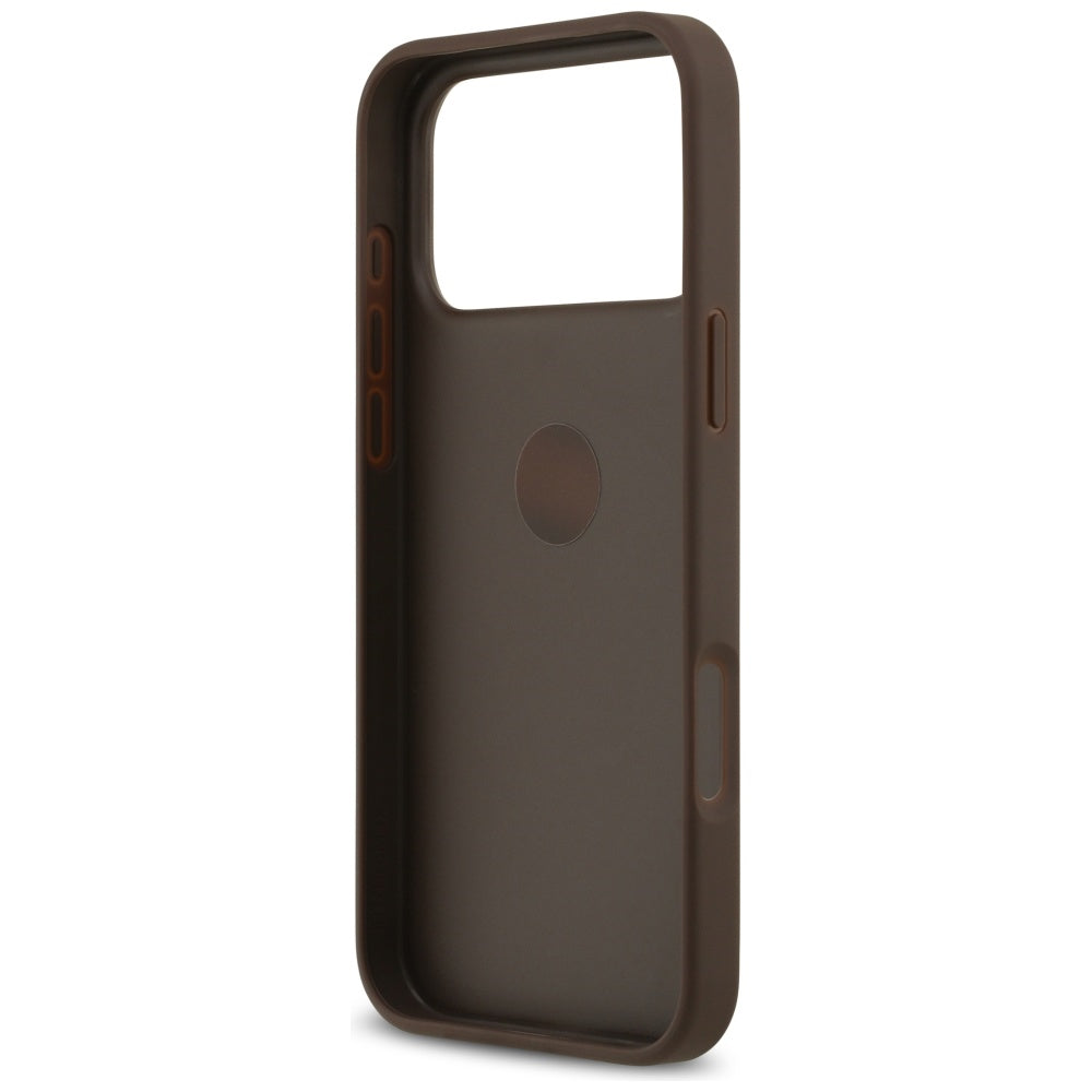 Husă Guess Hardcase 4G Ring Stand pentru iPhone 17 Pro Max – maro — imagine 4