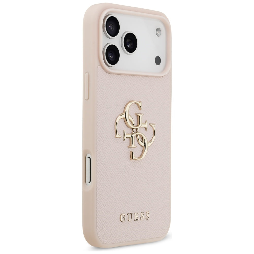 Husă Guess Hardcase 4G Grained Big and Classic Logo pentru iPhone 17 Pro Max – roz — imagine 3