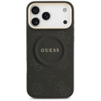 Husă Guess Peony Hot Stamp MagSafe pentru iPhone 17 Pro Max – negru — imagine 2