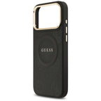 Husă Guess Peony Hot Stamp MagSafe pentru iPhone 17 Pro Max – negru — imagine 5
