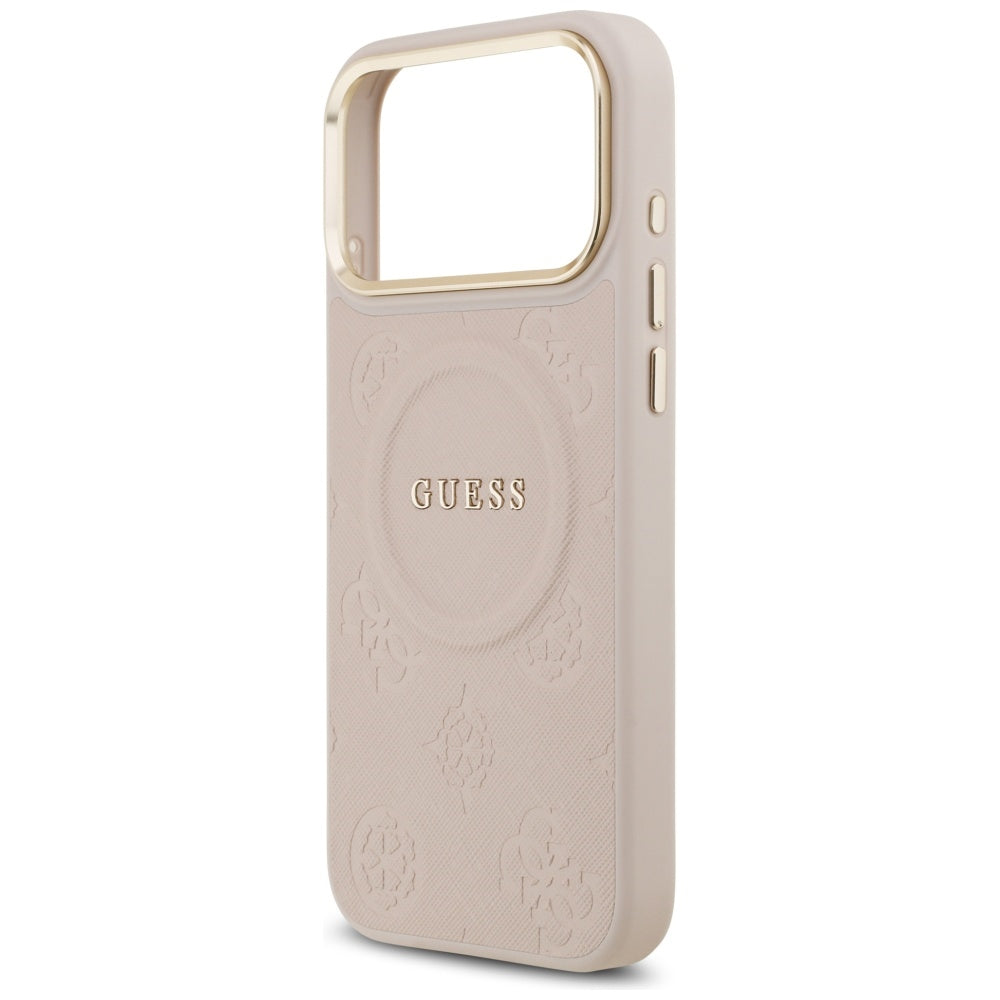 Husă Guess Peony Hot Stamp MagSafe pentru iPhone 17 Pro Max – roz — imagine 5
