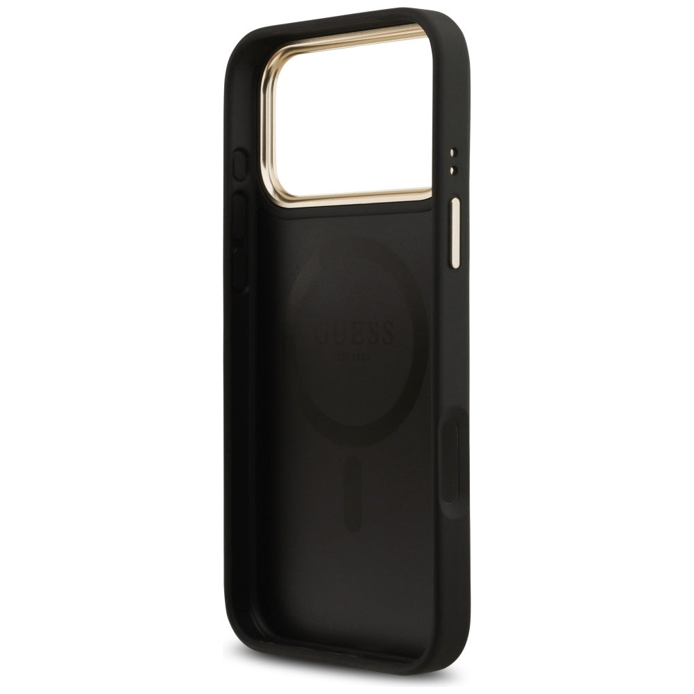 Husă Guess Grained Strass Logo MagSafe pentru iPhone 17 Pro Max – negru — imagine 6