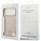 Husă Guess Grained Strass Logo MagSafe pentru iPhone 17 Pro Max – roz — imagine 7