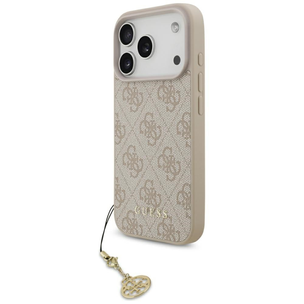 Husă Guess Hardcase 4G Charm Cradle MagSafe pentru iPhone 17 Pro Max – roz — imagine 2