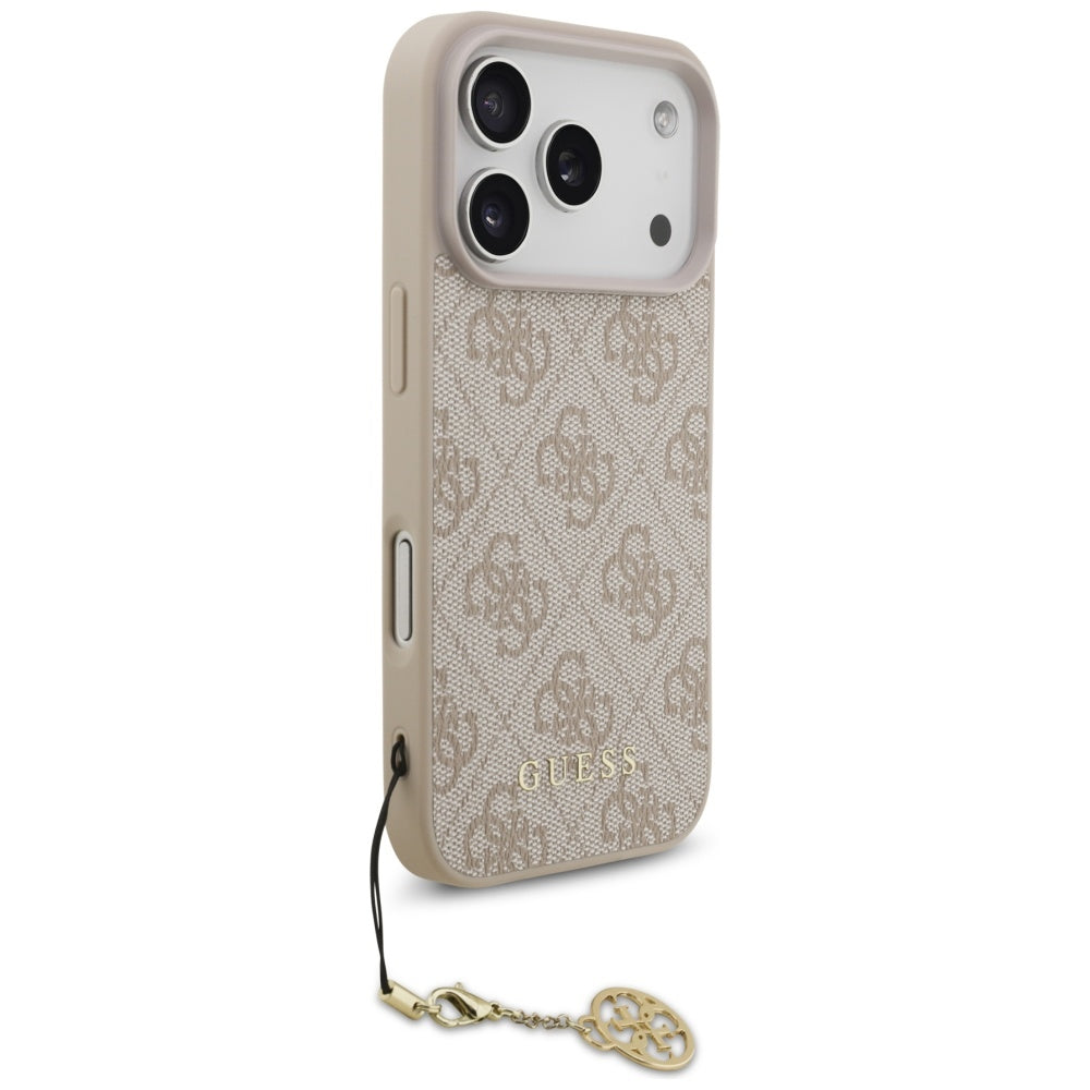 Husă Guess Hardcase 4G Charm Cradle MagSafe pentru iPhone 17 Pro Max – roz — imagine 3