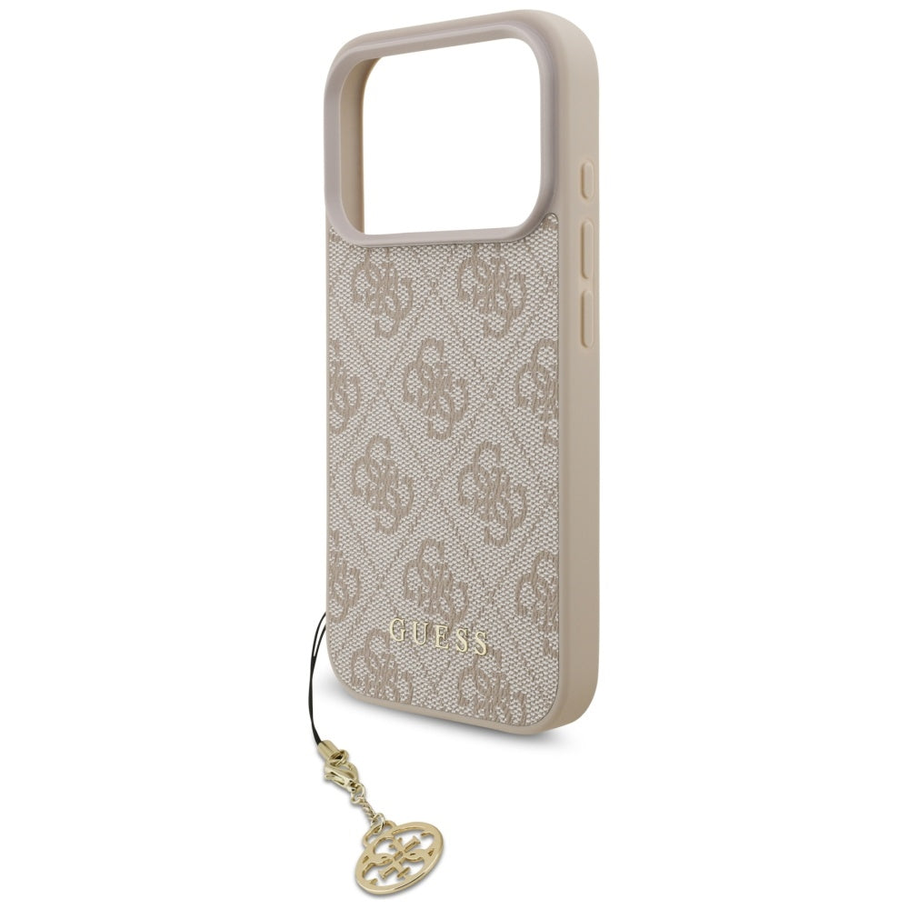 Husă Guess Hardcase 4G Charm Cradle MagSafe pentru iPhone 17 Pro Max – roz — imagine 5