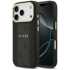 Husă Guess Hardcase 4G Stripe MagSafe pentru iPhone 17 Pro Max – negru — imagine 1