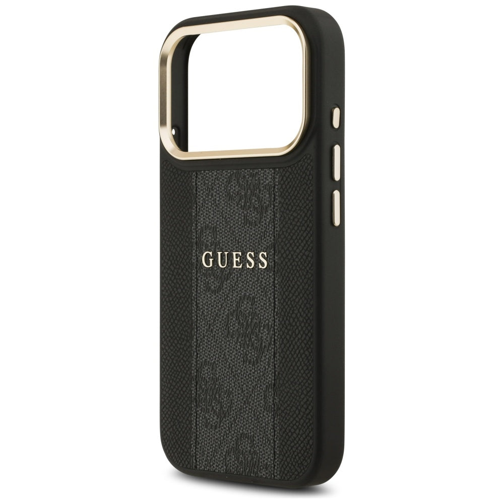 Husă Guess Hardcase 4G Stripe MagSafe pentru iPhone 17 Pro Max – negru — imagine 4