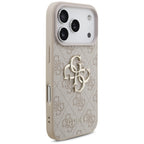 Husă Guess Hardcase 4G Classic Logo with Strap pentru iPhone 17 Pro Max – roz (GUHCP17XP4GMGSP) — imagine 3