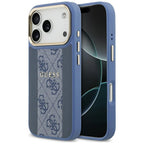 Husă Guess Hardcase 4G Stripe MagSafe pentru iPhone 17 Pro Max – albastru — imagine 1