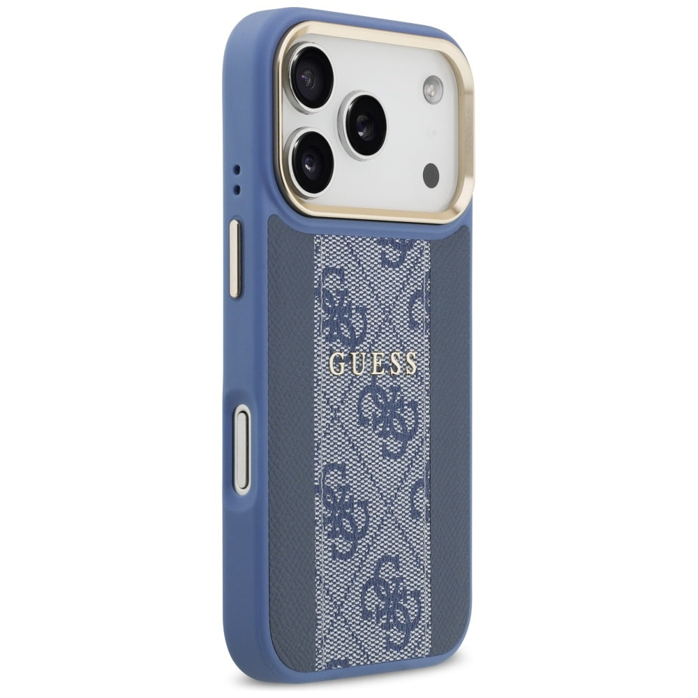 Husă Guess Hardcase 4G Stripe MagSafe pentru iPhone 17 Pro Max – albastru — imagine 3