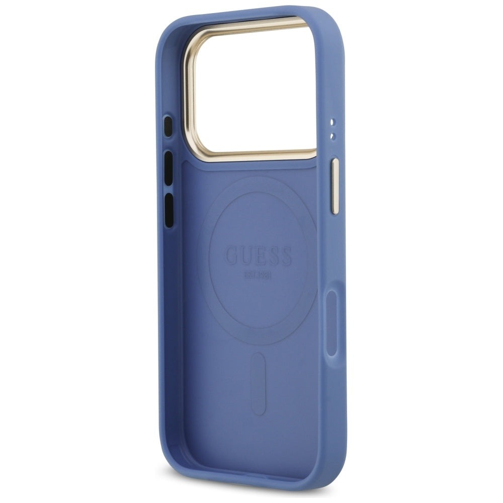 Husă Guess Hardcase 4G Stripe MagSafe pentru iPhone 17 Pro Max – albastru — imagine 6