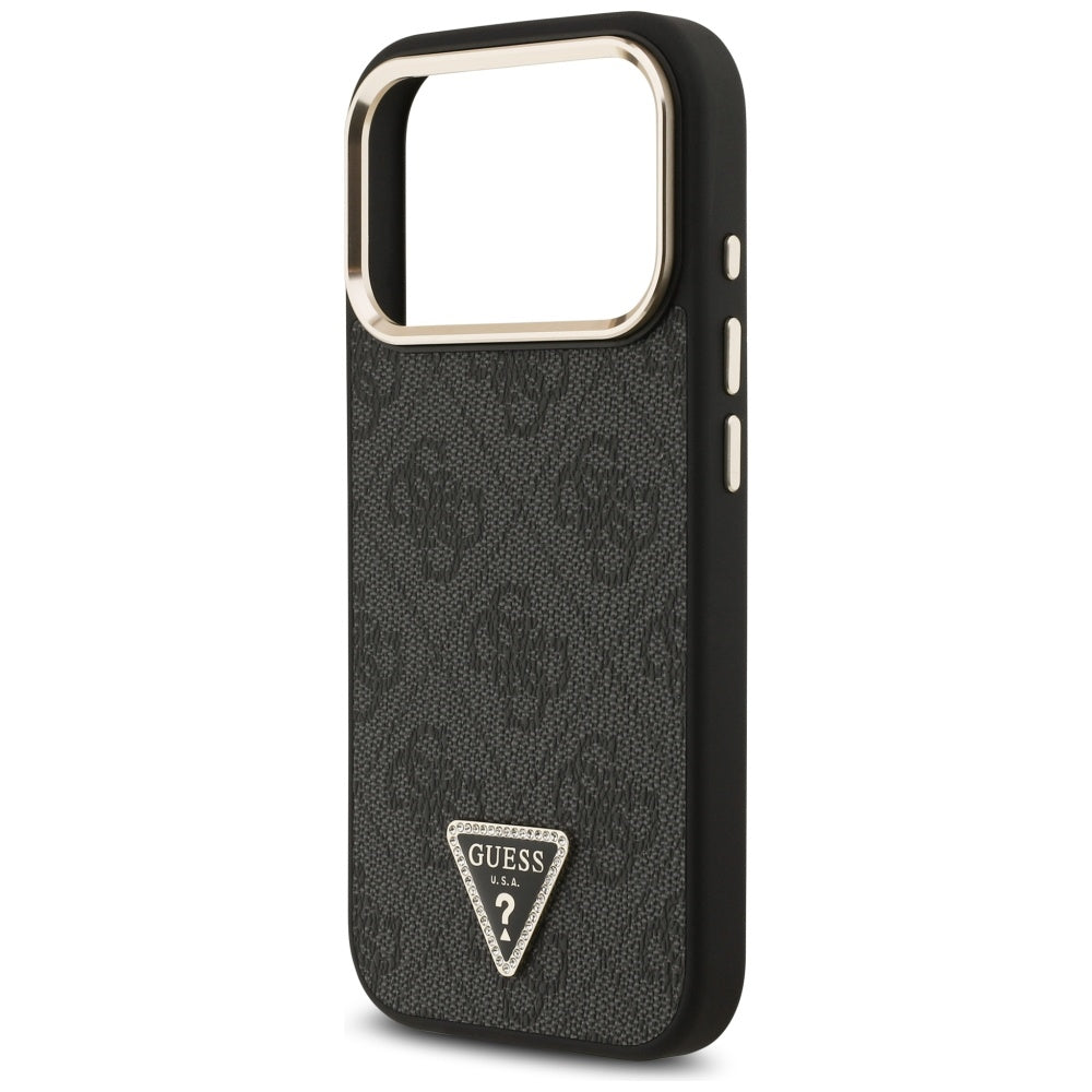 Husă Guess Hardcase 4G Triangle Logo MagSafe pentru iPhone 17 Pro Max – negru (GUHMP17XP4GTDGMK) — imagine 5