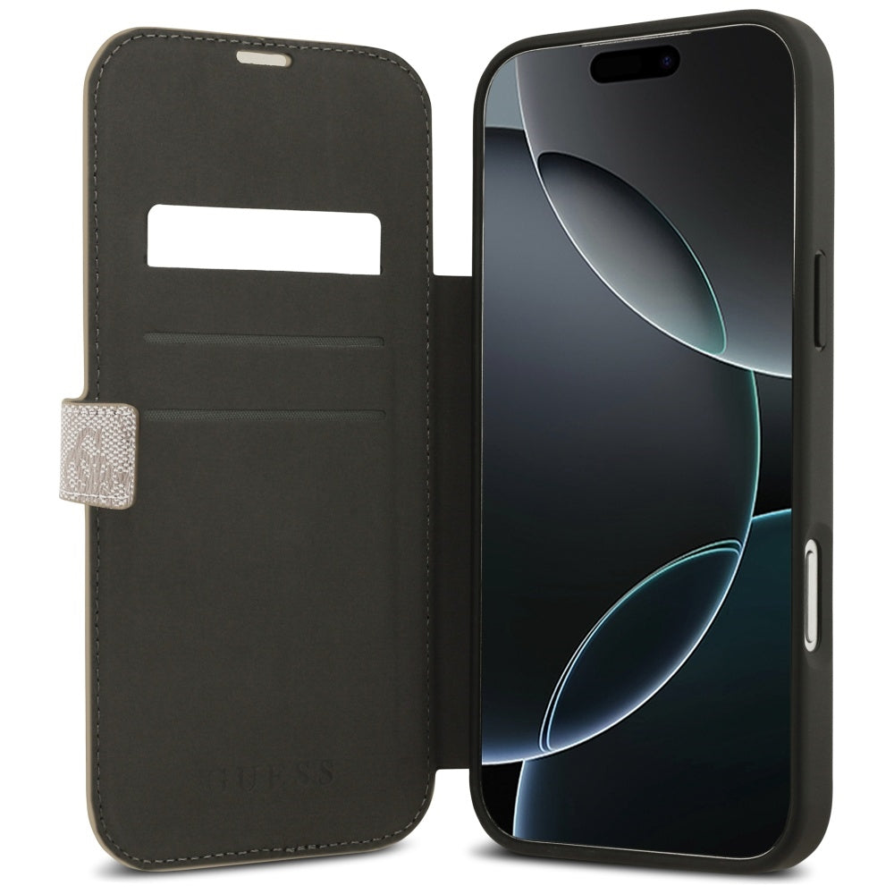 Husă Guess Book 4G Metal Logo pentru iPhone 17 Pro Max – roz (GUBKP17X4GMGPI) — imagine 2