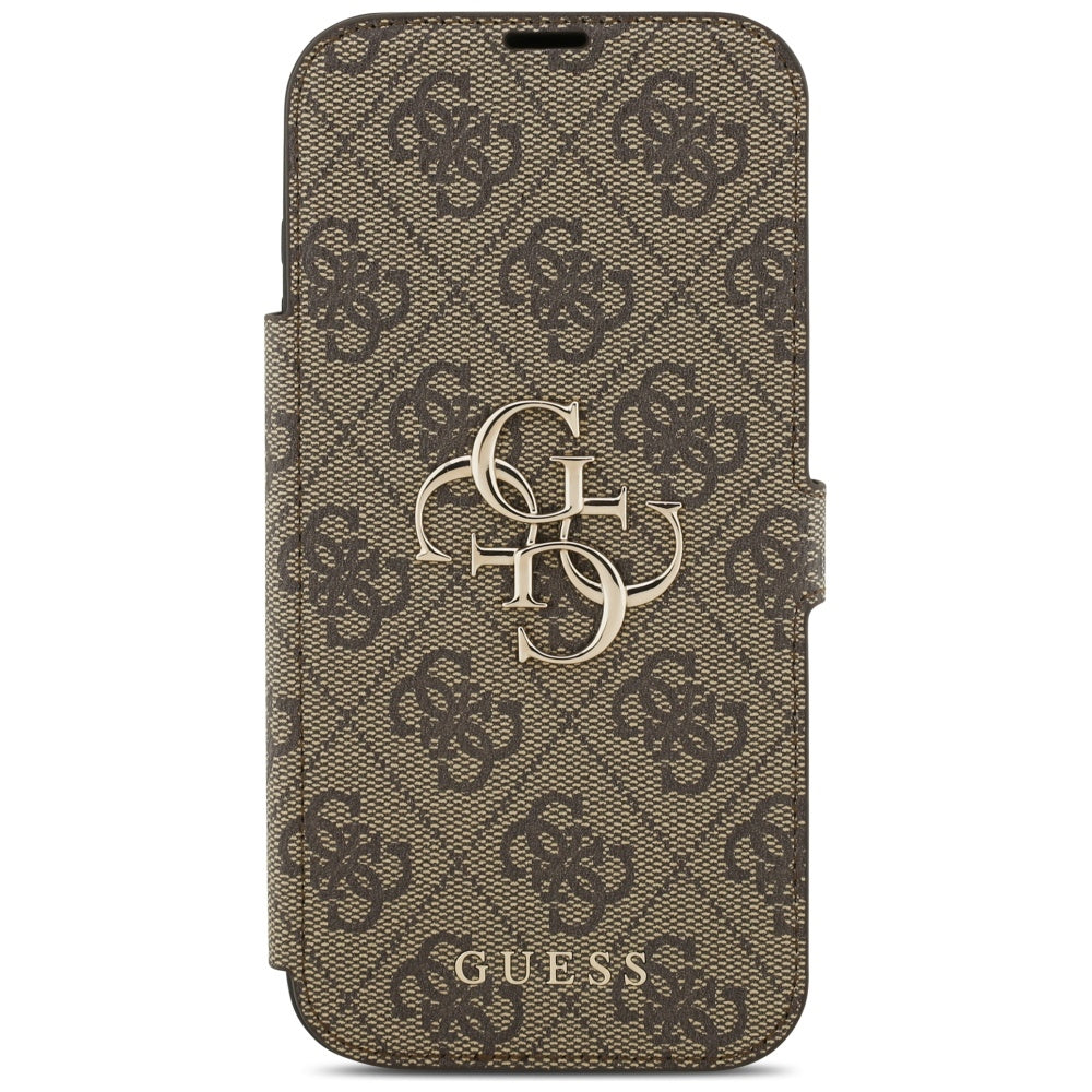 Husă Guess Book 4G Metal Logo pentru iPhone 17 Pro Max – maro (GUBKP17X4GMGBR) — imagine 5