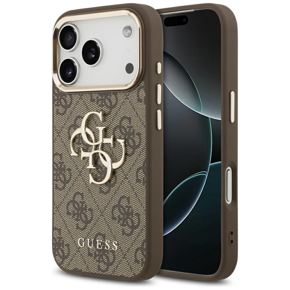 Husă Guess Hardcase Big 4G Classic Logo pentru iPhone 17 Pro Max – maro — imagine 1