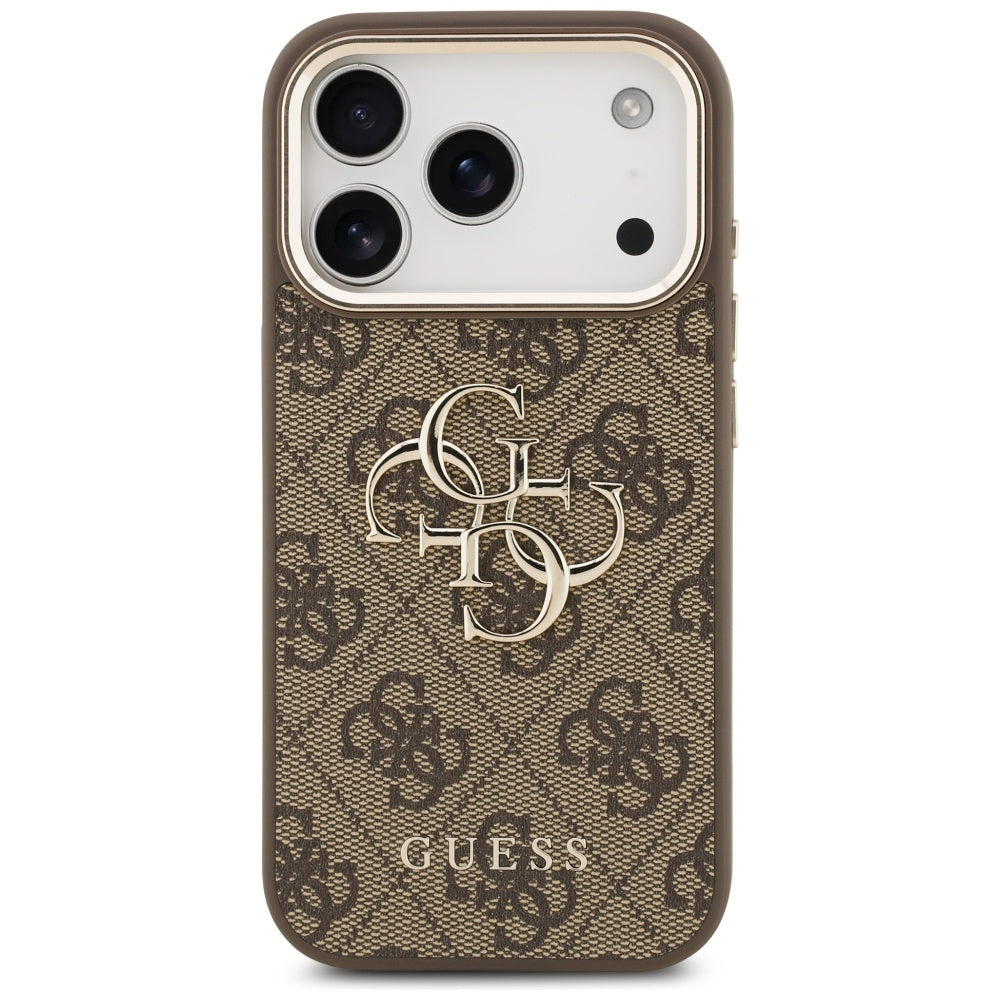 Husă Guess Hardcase Big 4G Classic Logo pentru iPhone 17 Pro Max – maro — imagine 3