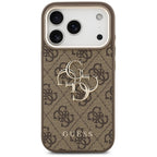 Husă Guess Hardcase Big 4G Classic Logo pentru iPhone 17 Pro Max – maro — imagine 3