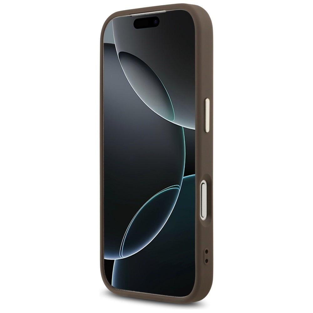 Husă Guess Hardcase Big 4G Classic Logo pentru iPhone 17 Pro Max – maro — imagine 4