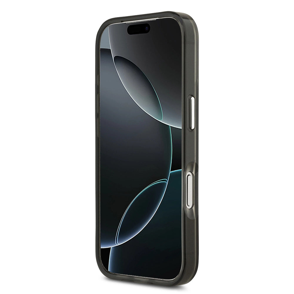 Husă Guess IML Gradient Triangle Logo MagSafe pentru iPhone 17 Pro Max – negru — imagine 2
