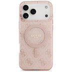 Husă Guess IML 4G Background MagSafe pentru iPhone 17 Pro Max – roz — imagine 2