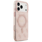 Husă Guess IML 4G Background MagSafe pentru iPhone 17 Pro Max – roz — imagine 3