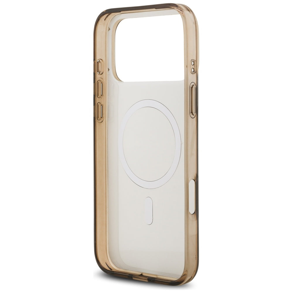 Husă Guess IML 4G Background MagSafe pentru iPhone 17 Pro Max – maro — imagine 5