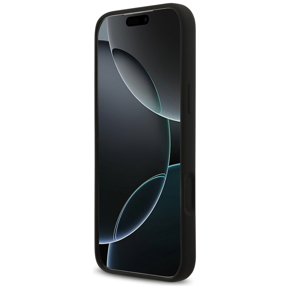 Husă Guess Silicone Big 4G Script pentru iPhone 17 Pro Max – negru — imagine 4