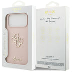 Husă Guess Silicone Big 4G Script pentru iPhone 17 Pro Max – roz deschis — imagine 7