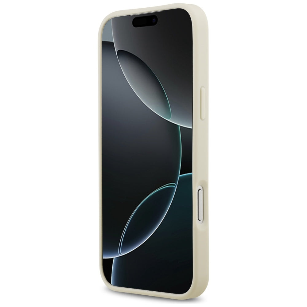 Husă Guess Croco Triangle Logo MagSafe pentru iPhone 17 Pro Max – auriu — imagine 4