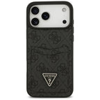 Husă Guess Hardcase 4G Double Card Triangle pentru iPhone 17 Pro Max – negru — imagine 2