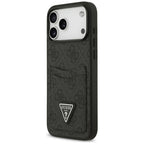 Husă Guess Hardcase 4G Double Card Triangle pentru iPhone 17 Pro Max – negru — imagine 4