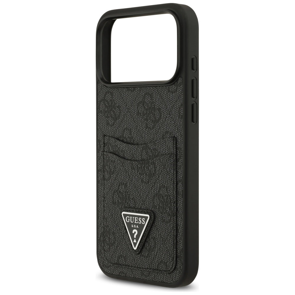 Husă Guess Hardcase 4G Double Card Triangle pentru iPhone 17 Pro Max – negru — imagine 6