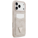 Husă Guess Hardcase 4G Double Card Triangle pentru iPhone 17 Pro Max – roz — imagine 4